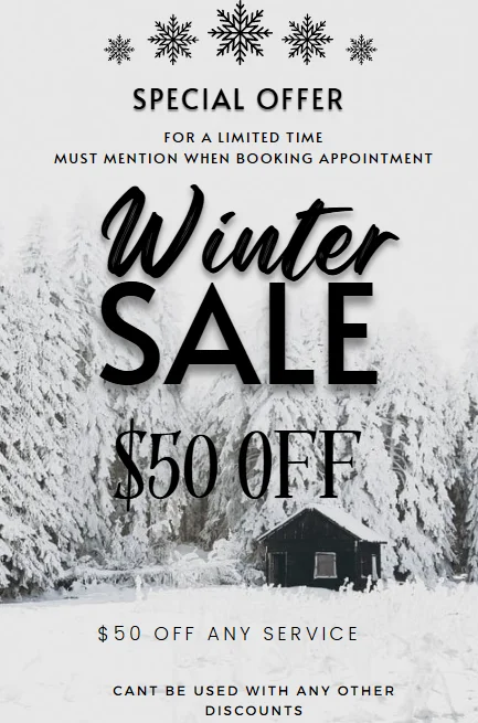 Special Offer - Winter Sale $50 OFF!