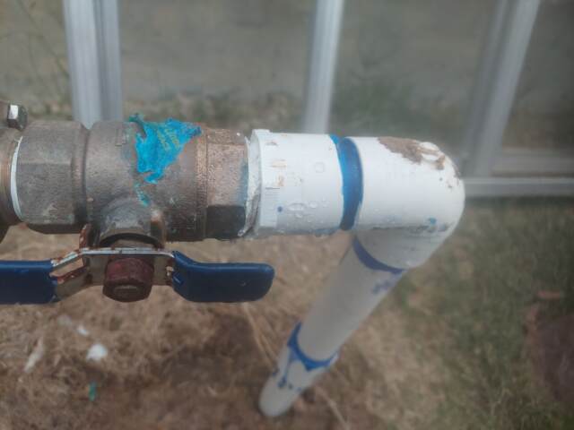 leak at backflow in sanger texas