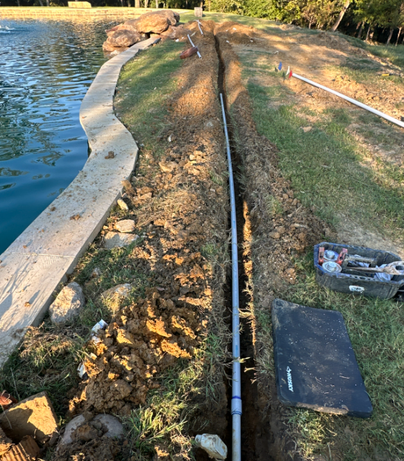 adding new sprinkler pipe